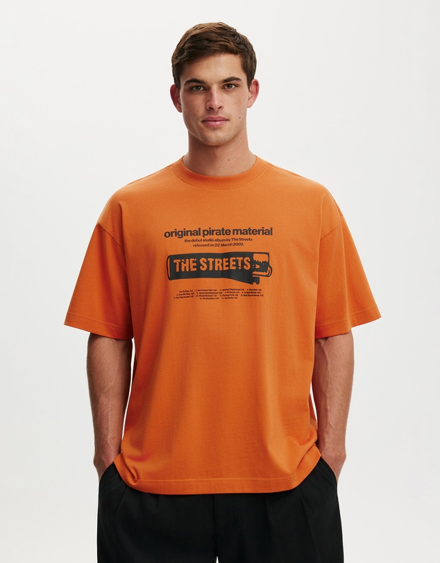Cotton On - Box Fit Premium Music T-Shirt