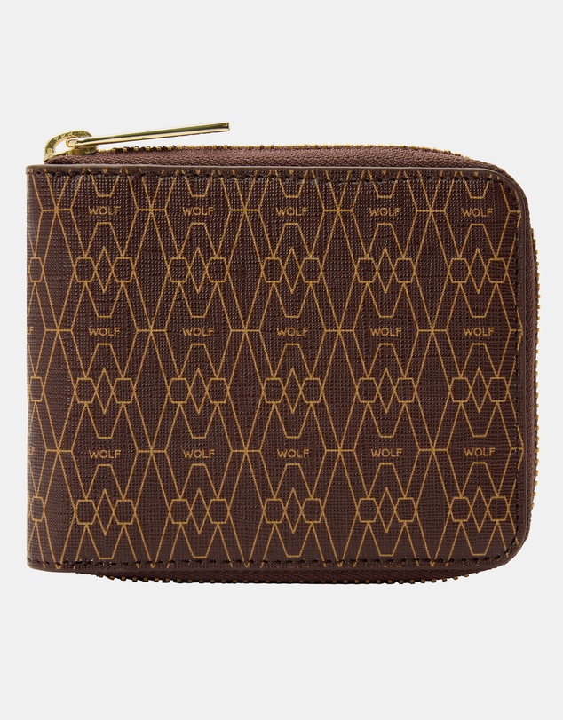Wolf - Wolf Signature Range Zip Around Wallet Brown
