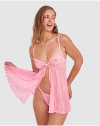 Bras N Things - Maisie Babydoll - Pink