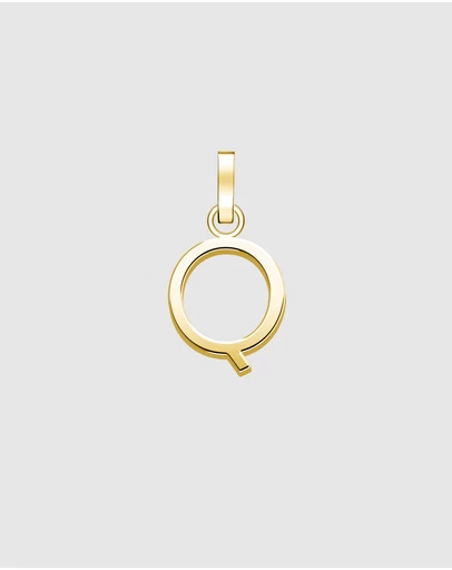 Rosefield - Pendant Gold Tone Letter Q