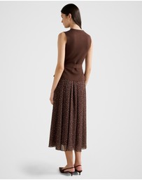 Forever New - Catherine Woven Mix Knitted Dress