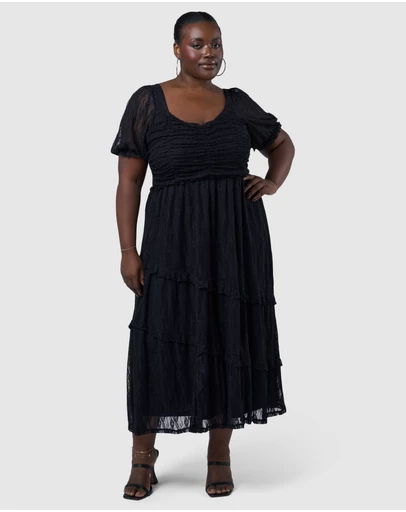 Sunday In The City - Highway Lace Midi Dress