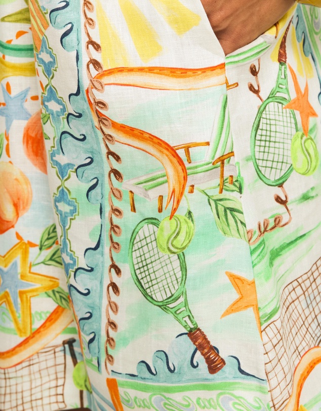 AERE - Lana Linen Mini Dress