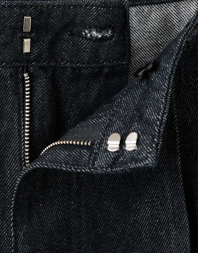 M.N.G - Wide-Leg Pleated Denim Trousers