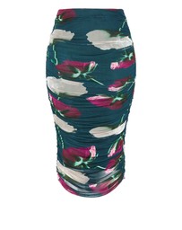 City Chic - Livia Ruched Print Skirt