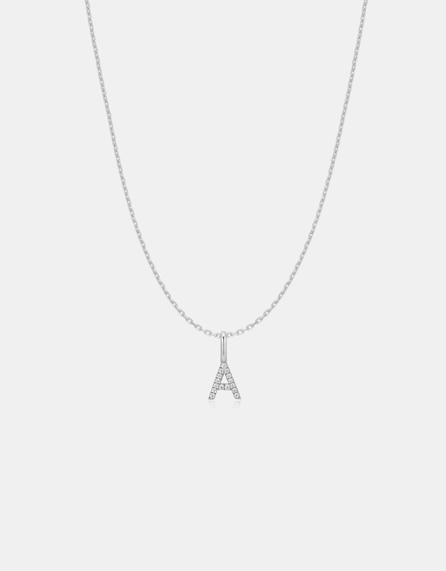 Ania Haie - Ania Haie Silver Letter A Initial Necklace
