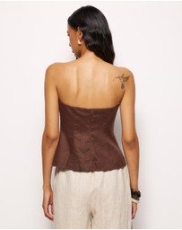 AERE - Arden Strapless Top