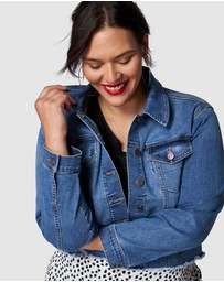 Sunday In The City - Chatterbox Crop Denim Jacket