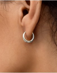 SAINT VALENTINE - Positano Mini Hoops - Silver