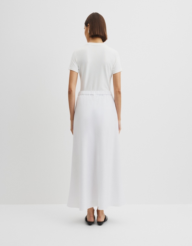 Country Road - Organically Grown Linen Pull On Midi Skirt