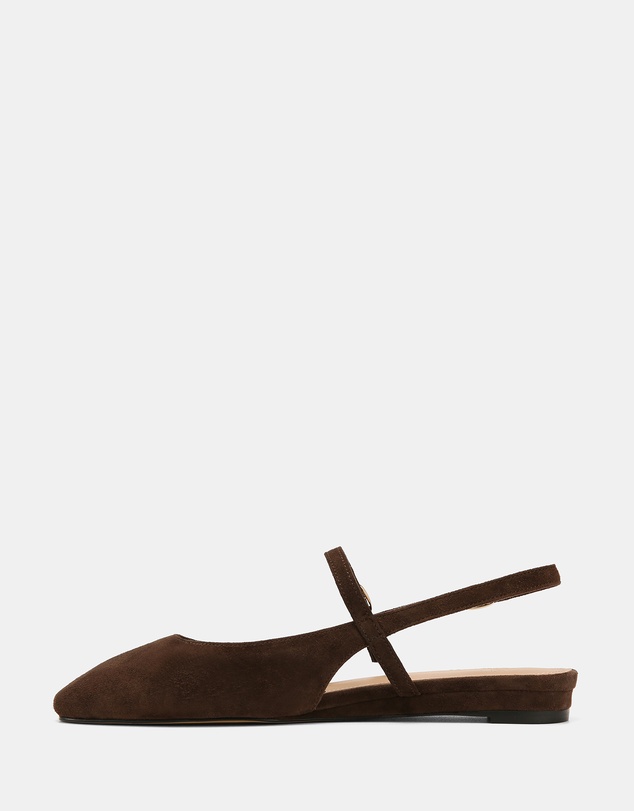 Wittner - Dallas Suede Leather Flat Slingbacks