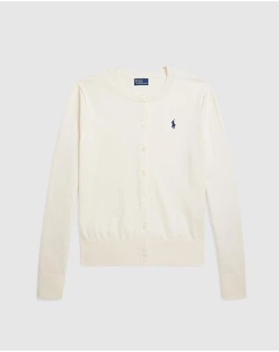 Polo Ralph Lauren - Stretch Cotton-Blend Crewneck Cardigan