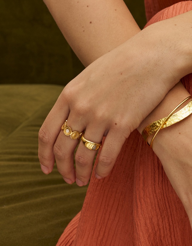 Ottoman Hands - Moon Phase Stacking Ring