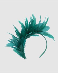 Max Alexander - Modern Teal Green Racing Fascinator