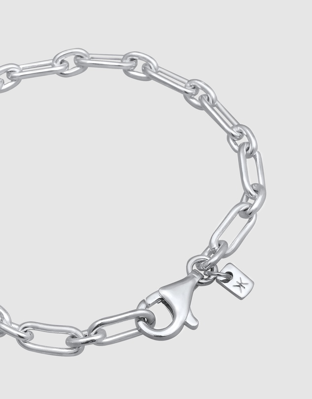 Kuzzoi - ICONIC EXCLUSIVE - Classic Oval Link Chain Bracelet in 925 Sterling Silver