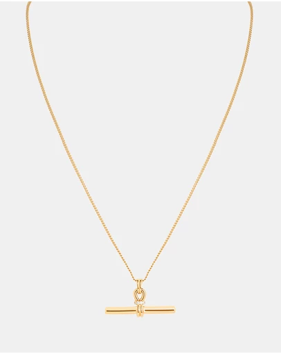 Astrid & Miyu - Hardware T-Bar Pendant Necklace