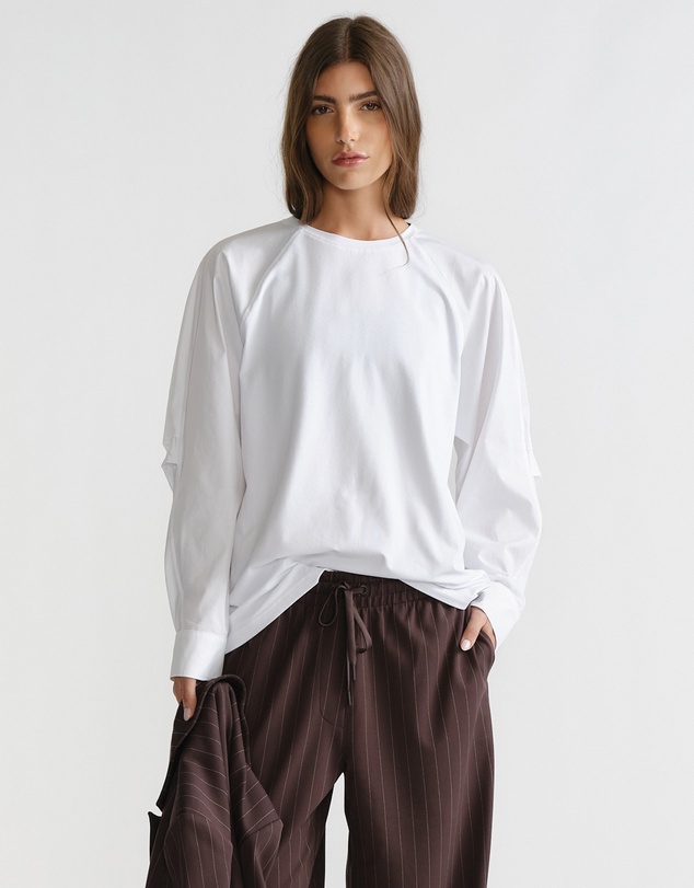 Decjuba - D-Luxe Spliced Poplin Tee
