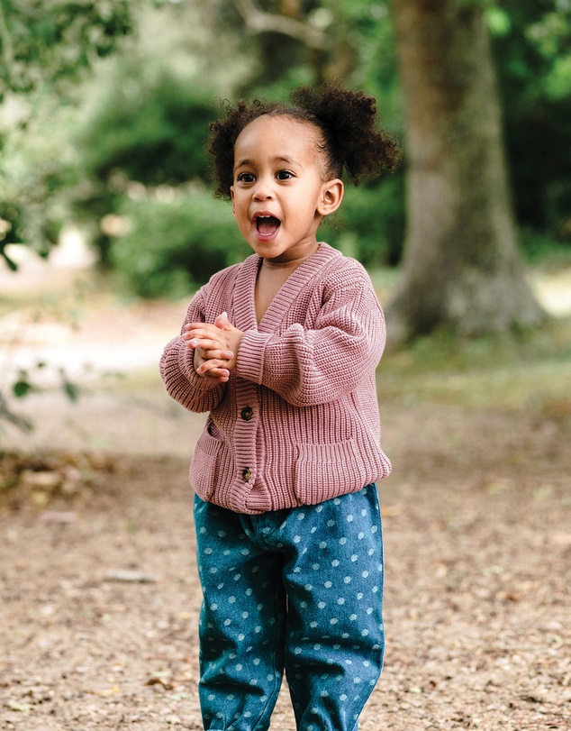 Kynd Baby - Knit Cardigan in Dusty Lilac