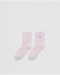 Country Road - Rib Quarter Crew Sock