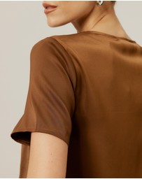 Tussah - SS Keyhole Top