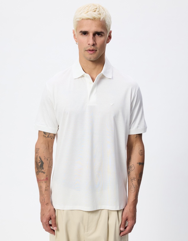 Emporio Armani - Rounded Micro Eagle Polo Shirt