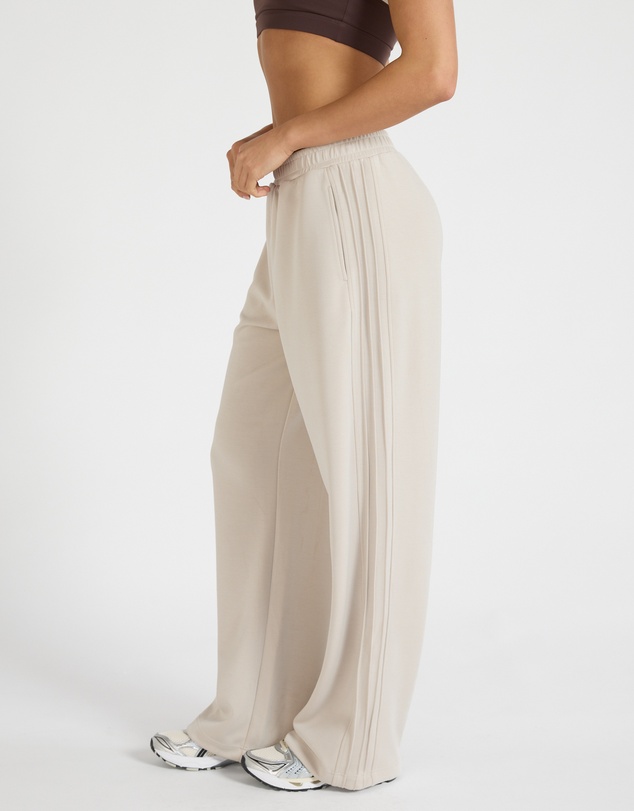 All Fenix - Soft Luxury Pin Tuck Wide Leg Track Pant