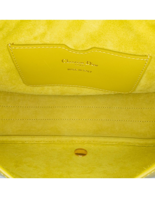 Pre-Loved by Azura Reborn - Pre-Loved dior Pre-owned Dior Caro Saddle Bag Lime