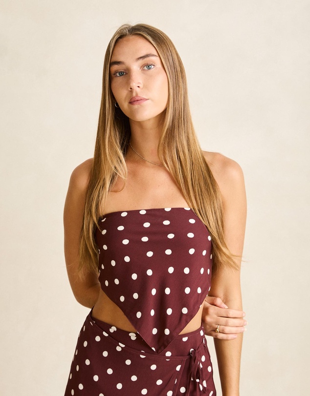 Rhythm - Polka Scarf Top - Iconic Exclusive