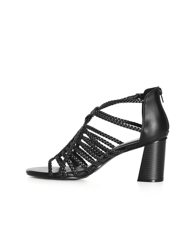 City Chic - WIDE FIT Braided Mida Heel