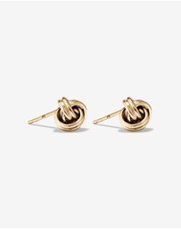 Michael Hill - Knot Stud Earrings in 10kt Yellow Gold