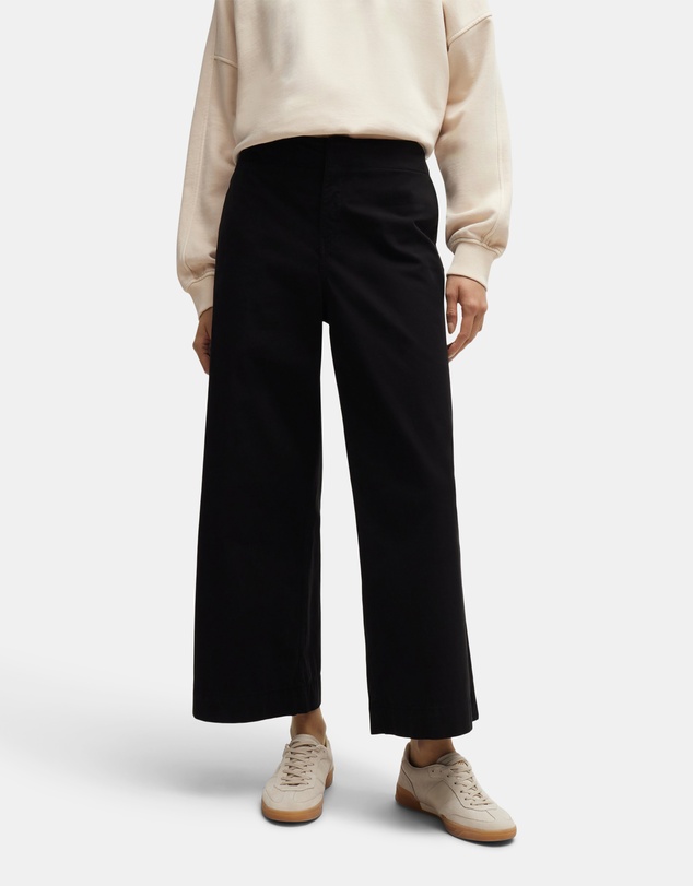 BOSS - Stretch Cotton Twill Relaxed-Fit Trousers
