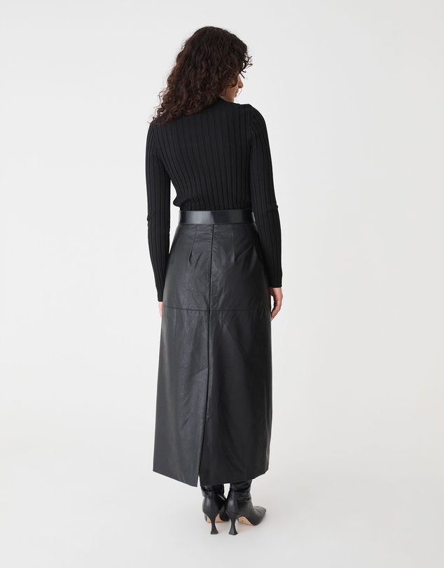 Forcast - Inez Mock Neck Henley Knit