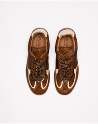 Walnut Melbourne - Fallon Leather Sneaker