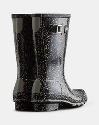 Hunter - Junior Originals Giant Glitter Boot Black