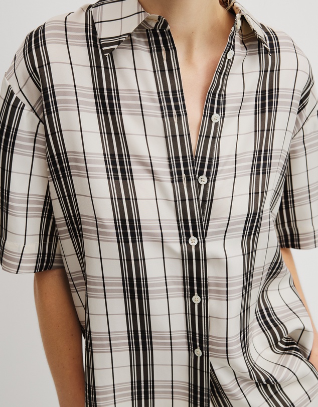 Country Road - Washable Silk Check Shirt