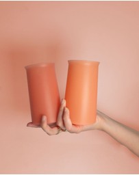 porter green - stegg | silicone unbreakable highball glasses