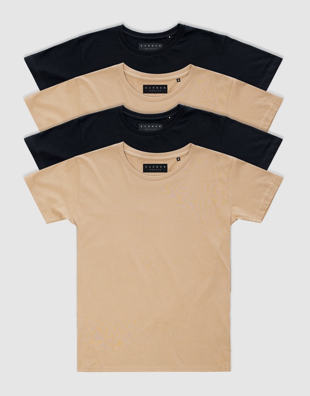 Xander - 4-Pack Blanc Tee