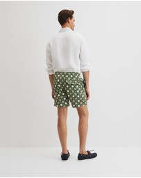 Country Road - Recycled Polyester Tile Print Swim Short