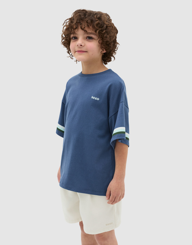 Seed Heritage - Stripe Sleeve Tee