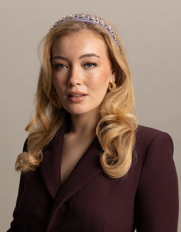 Morgan & Taylor - Laurel Headband in Lilac Purple