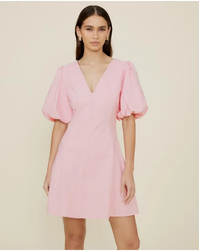 The Fated - Puff Sleeve Mini Dress