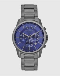 Armani Exchange - Gun-Metal Chronograph Watch