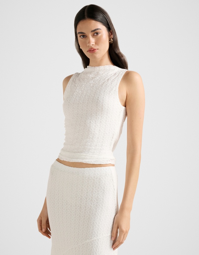 Forever New - Tahlia Textured Lace Tank Top