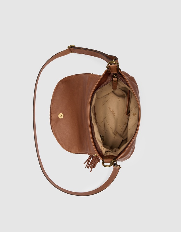 Florence - Vasarino Brown Leather Crossbody Bag