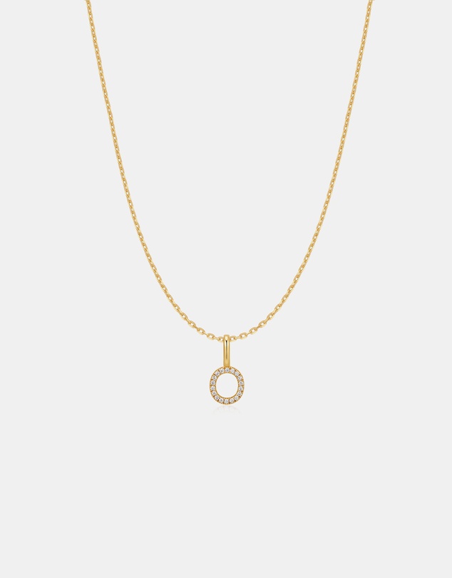 Ania Haie - Ania Haie Gold Letter O Initial Necklace
