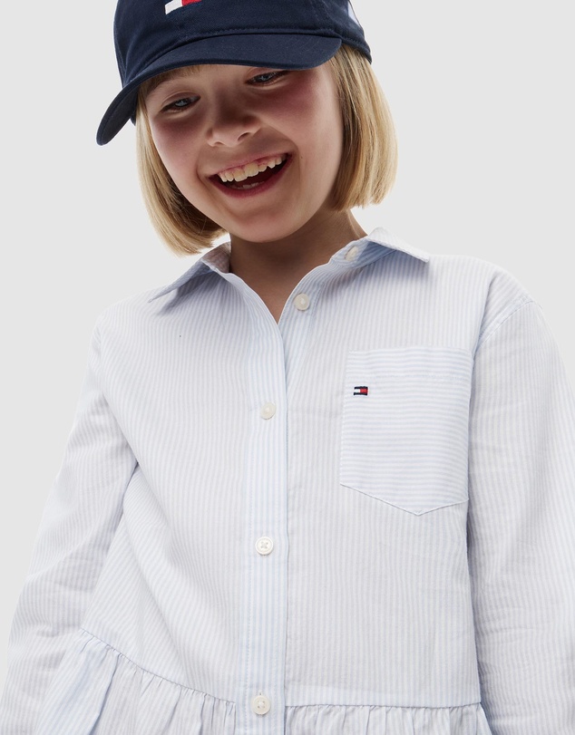 Tommy Hilfiger - Essential Patch Pocket Oxford Shirt Dress - Teens