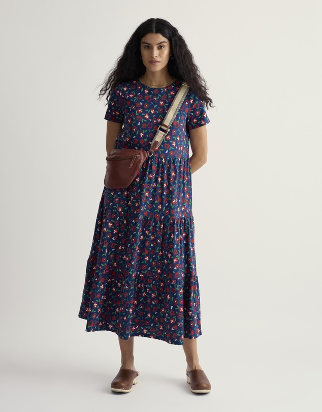 Seasalt - Seasalt Cornwall Red S/S Line Strokes Dress