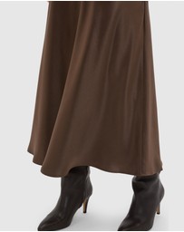 Seed Heritage - Satin Midi Skirt