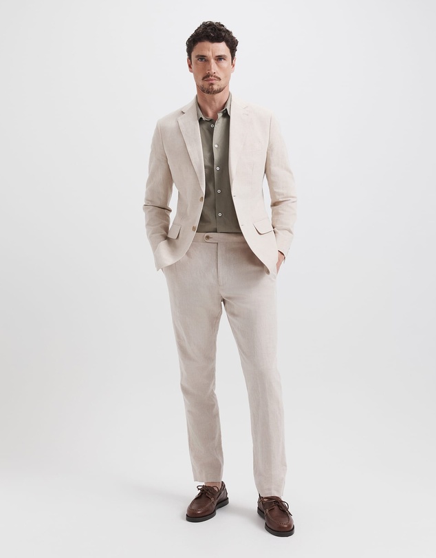 SABA - Elias Linen Cotton Regular Side Adjuster Pant