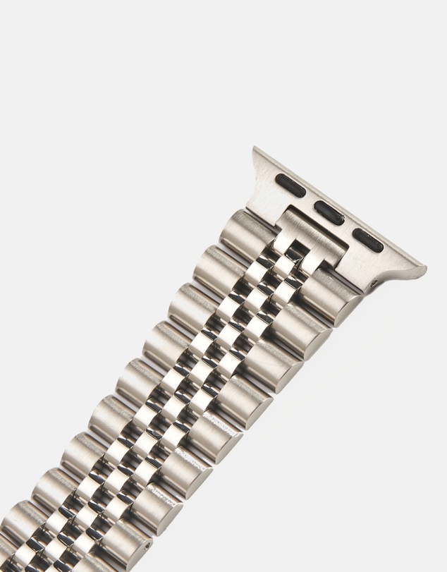 Friendie - Stainless Steel Link Bracelet Band - The Perth - Apple Watch Compatible